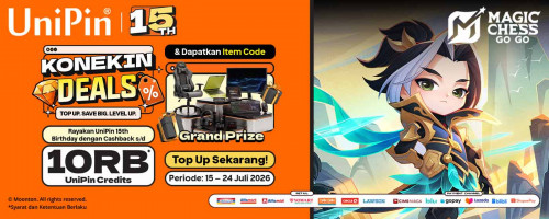 Dominasi Setiap Match, Raih Cashback & Hadiah Spesial di UniPin!